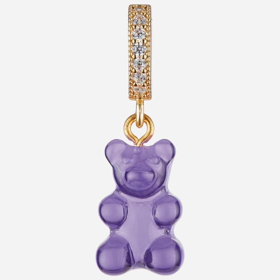 Crystal Haze Women's Jelly Nostalgia Bear Pave Pendant - Plum商品第1张图片规格展示