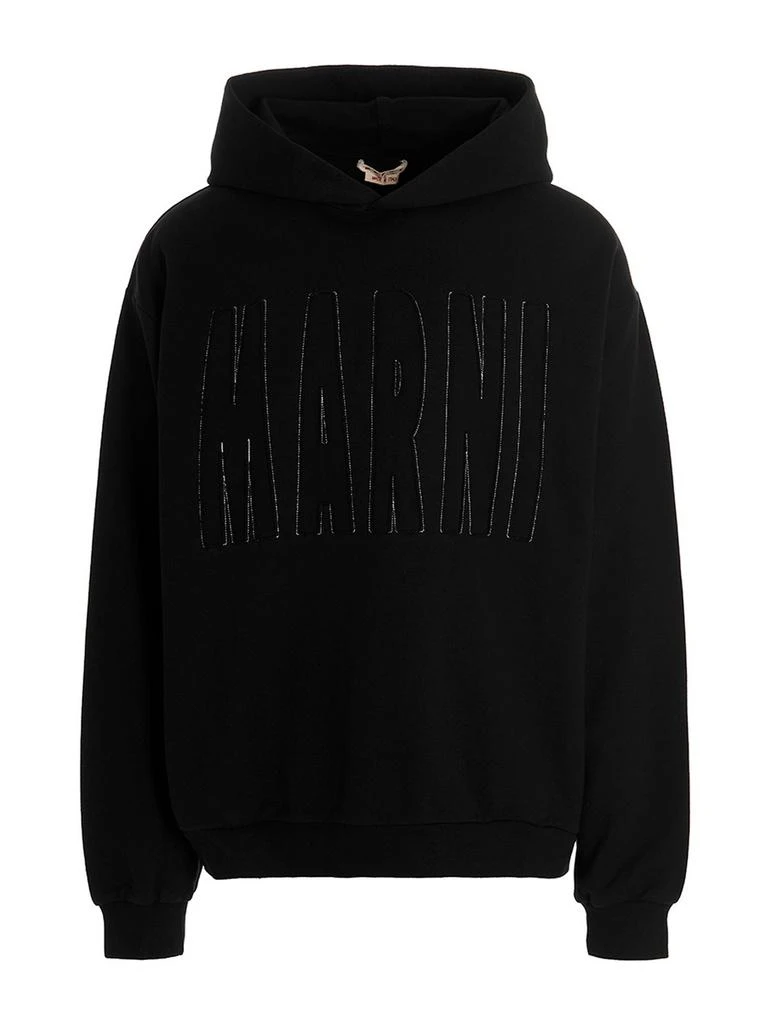 商品Marni|Marni Logo Detailed Long Sleeved Hoodie,价格¥3831,第1张图片