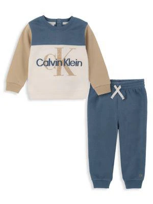 商品Calvin Klein|​Baby Boy’s Crewneck Sweatshirt & Sweatpants Set,价格¥227,第1张图片