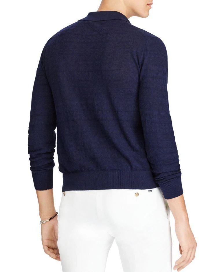 商品Ralph Lauren|棉麻长袖Polo衫,价格¥284,第2张图片详细描述