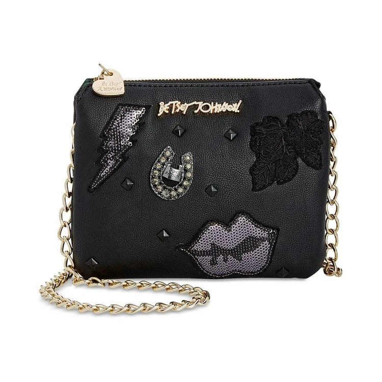 商品Betsey Johnson|丝绒贴布斜挎包,价格¥231,第2张图片详细描述