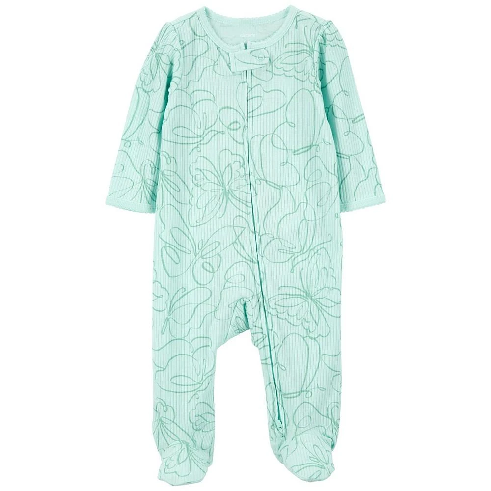 商品Carter's|Baby Boys or Baby Girls Printed 2-Way Zip Up Cotton Blend Sleep and Play,价格¥71,第1张图片