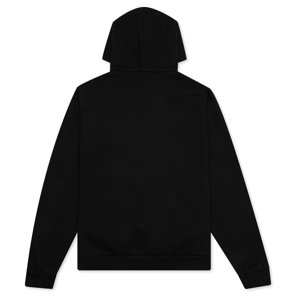 Acne Studios Hooded Zip Up Sweatshirt - Black商品第2张图片规格展示
