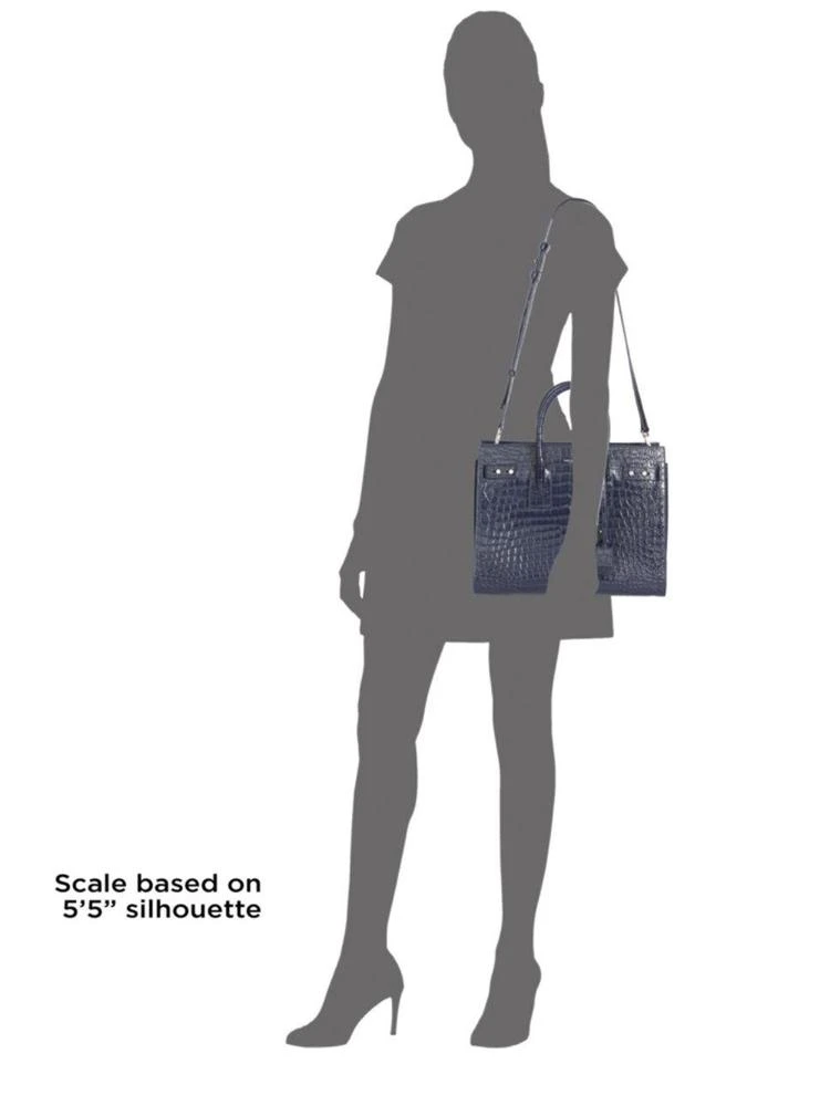 商品Yves Saint Laurent|Small Sac De Jour Croco-Embossed Leather Carryall,价格¥12392,第3张图片详细描述