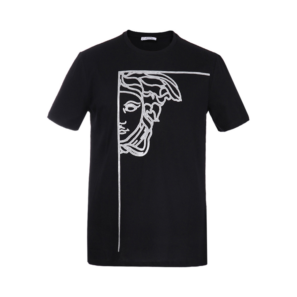 VERSACE COLLECTION 男士黑色T恤 V800683-VJ00472-V1008商品第1张图片规格展示