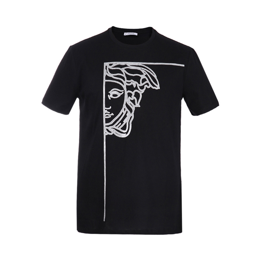 商品[国内直发] Versace|VERSACE COLLECTION 男士黑色T恤 V800683-VJ00472-V1008,价格¥1246,第1张图片