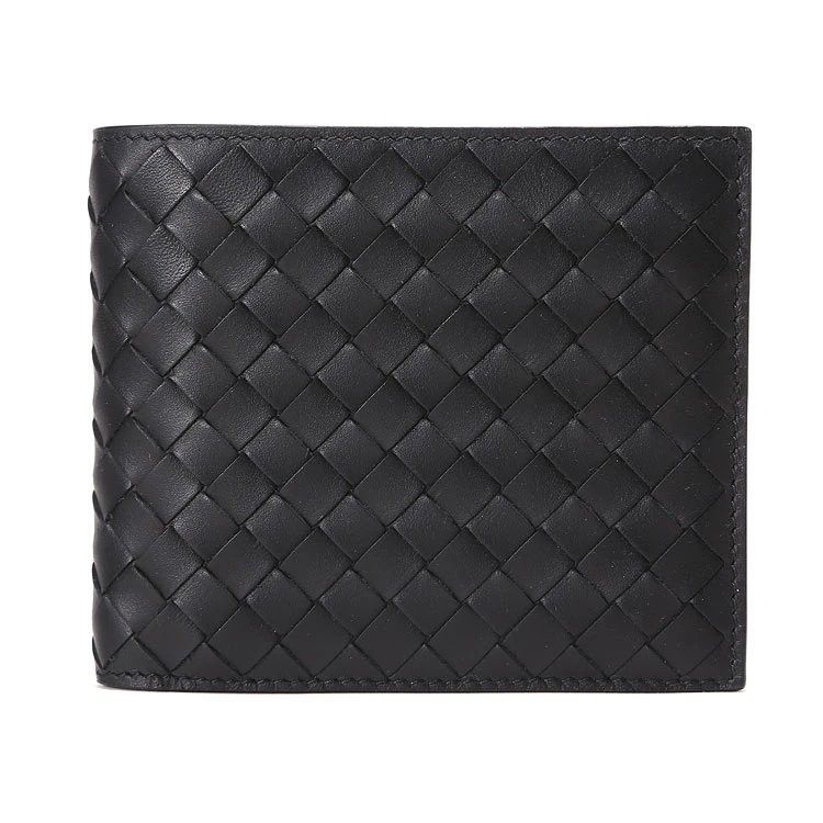 商品[国内直发] Bottega Veneta|BOTTEGA VENETA 黑色男士短款钱夹 13825-V4651-1000,价格¥5108,第1张图片