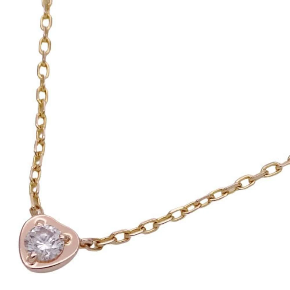 商品[二手商品] Cartier|Cartier Diamant Léger De Heart 18K Yellow Gold Diamond Necklace,价格¥9674,第5张图片详细描述