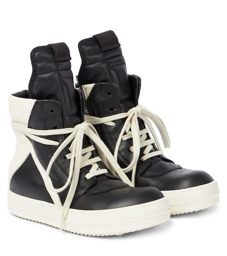 商品Rick Owens|Geobasket皮革高帮运动鞋,价格¥4950,第1张图片