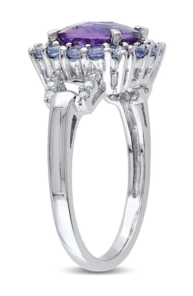 商品DELMAR|Sterling Silver Amethyst, Tanzanite & Diamond Fashion Ring - 0.06 ctw,价格¥974,第2张图片详细描述