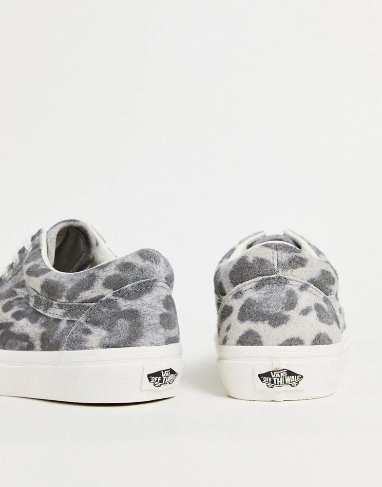 商品Vans|Vans Old Skool Hairy Suede leopard trainers in grey,价格¥377,第3张图片详细描述