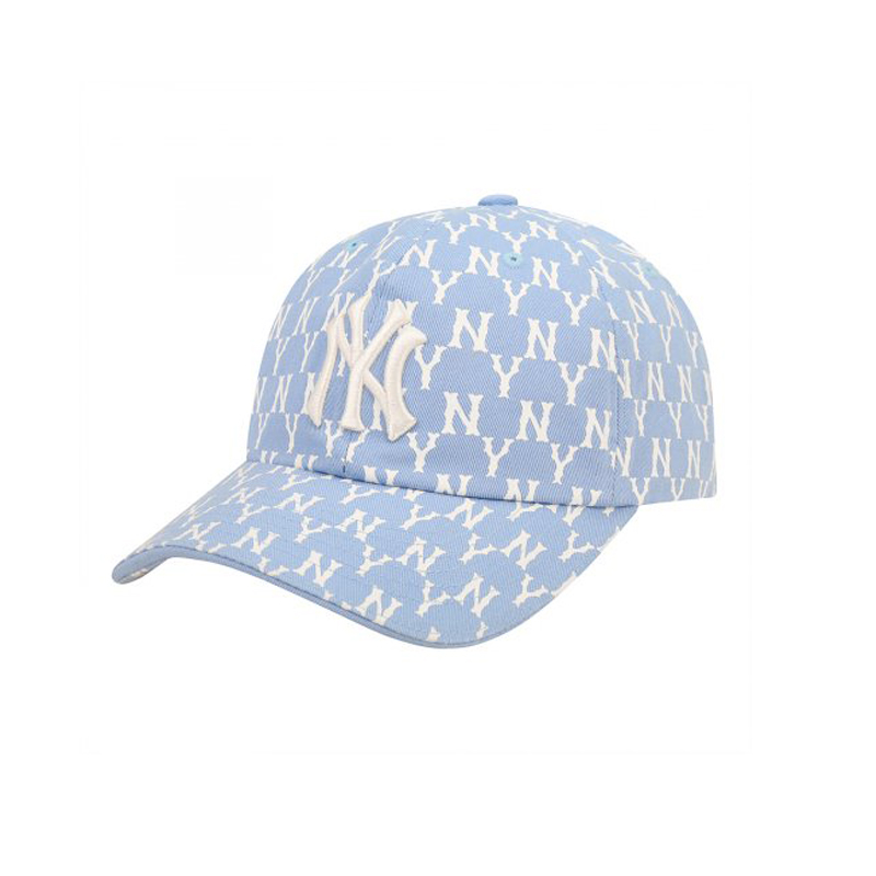 【享贝家】（国内现货）MLB 新款NY字母时尚帽子棒球帽 男女同款 天蓝色 32CPFA111-50S-FREE G-QD商品第1张图片规格展示