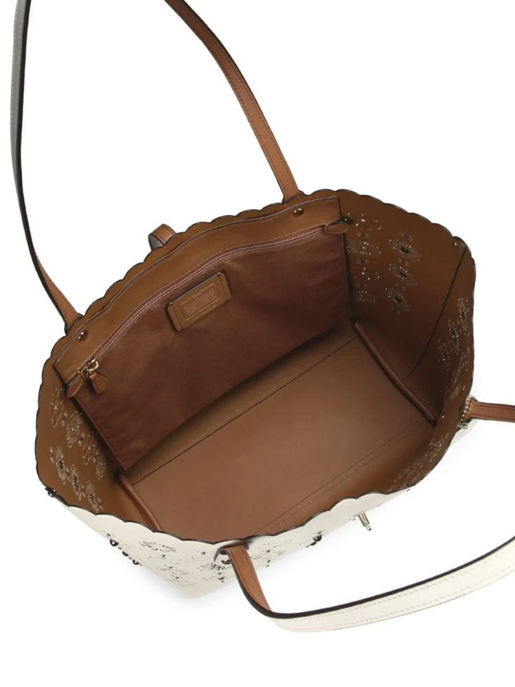 商品Coach|Coach - Cut Out Tea Rose Market Tote,价格¥1190,第2张图片详细描述