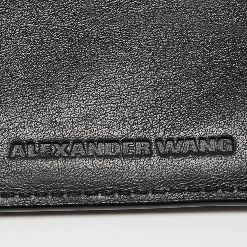 Alexander Wang Black Ostrich Embossed Leather Clutch商品第8张图片规格展示