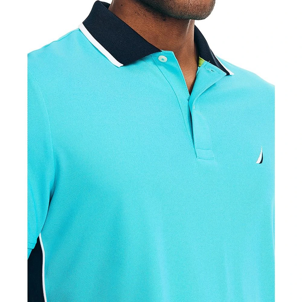 商品Nautica|Men's Navtech Performance Classic-Fit Tipped Polo,价格¥358,第3张图片详细描述