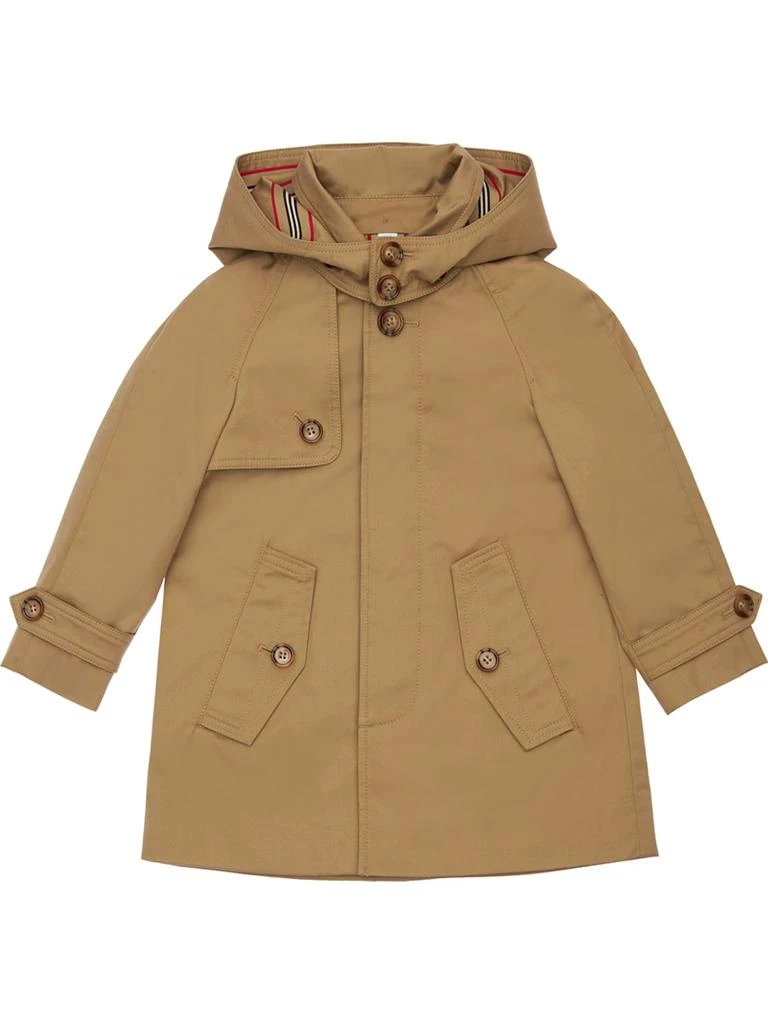 商品Burberry|Hooded Cotton Trench Coat,价格¥3670,第1张图片