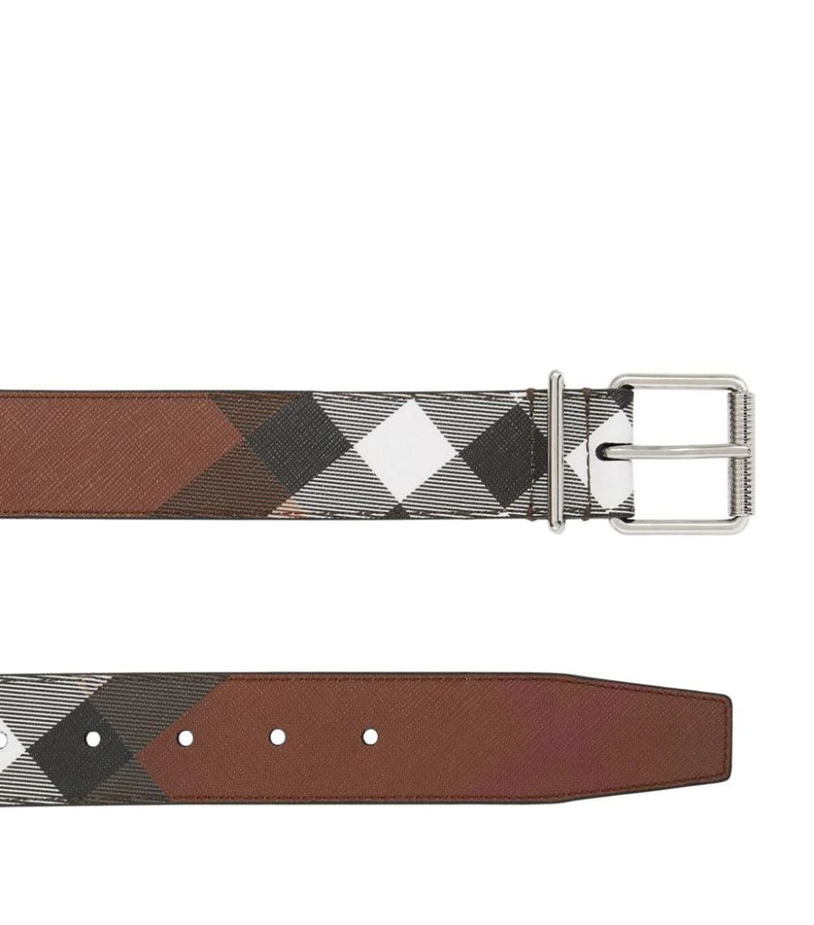 商品Burberry|Leather Check Belt,价格¥3263,第3张图片详细描述