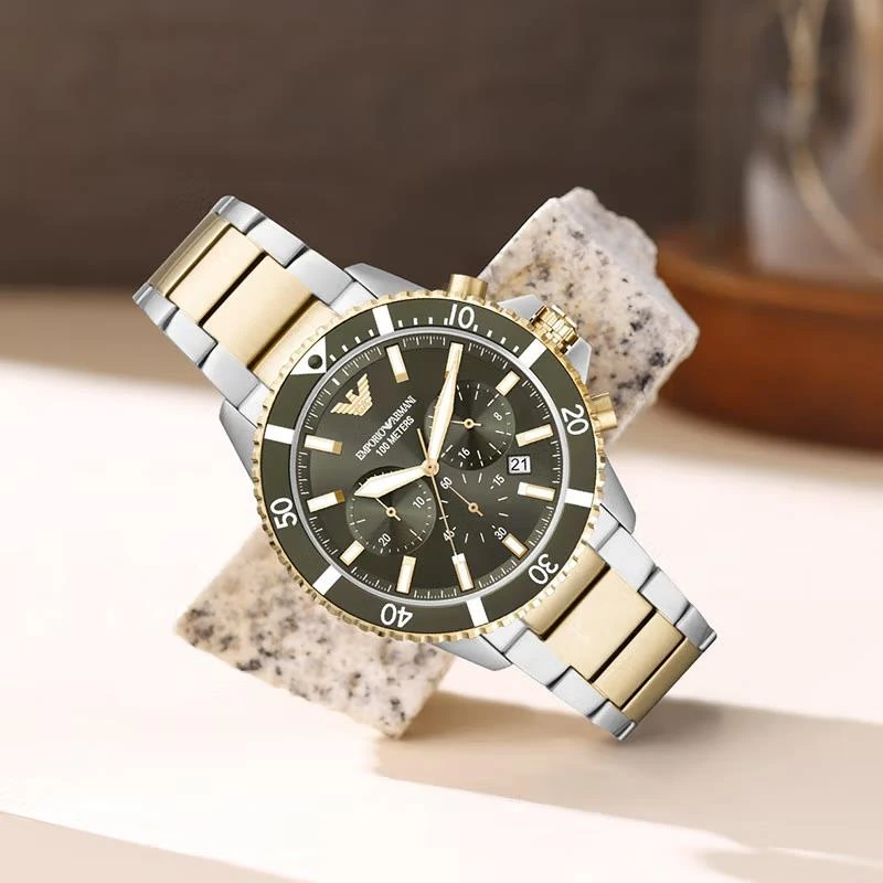 ARMANI阿玛尼手表欧美时尚运动防水钢带计时男表AR11361 商品