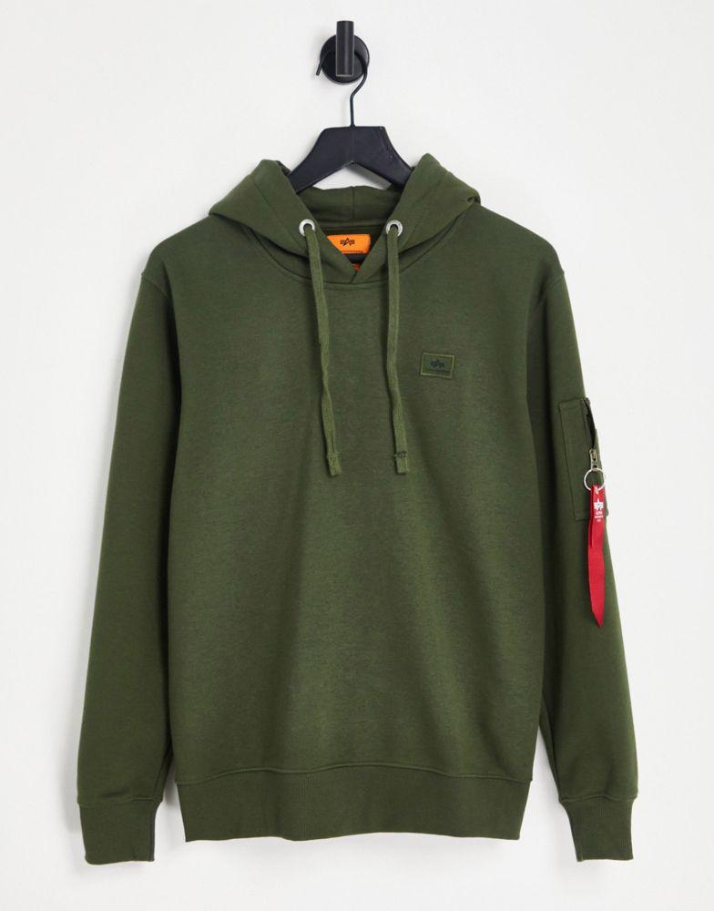 Alpha Industries X-Fit hoodie in dark green CO-ORD商品第1张图片规格展示