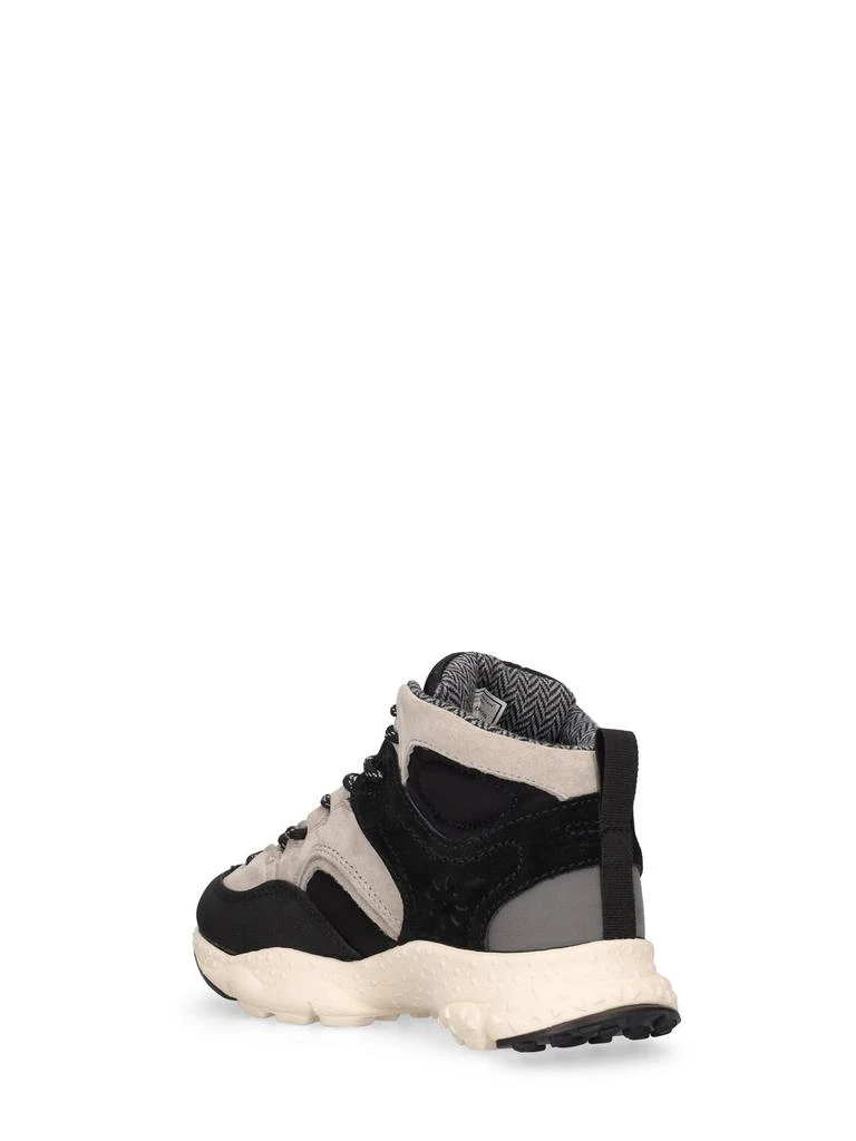 商品FLOWER MOUNTAIN|Leather Lace-up High Top Sneakers,价格¥584,第3张图片详细描述