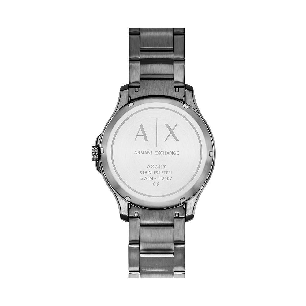 商品Armani Exchange|Men's Gray Stainless Steel Bracelet Watch 46mm,价格¥2127,第6张图片详细描述