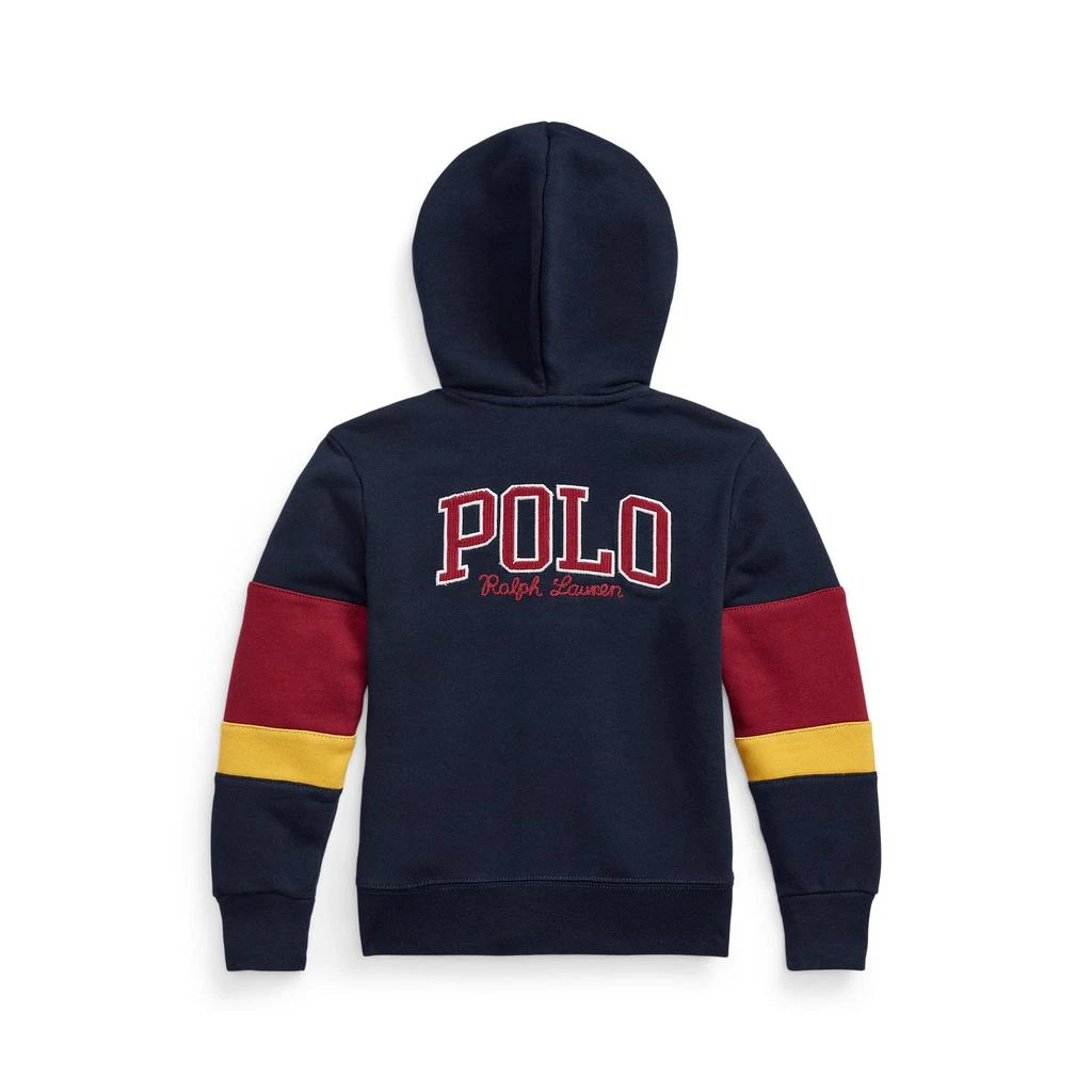 商品Ralph Lauren|Corduroy-Logo Fleece Full Zip Hoodie (Little Kids),价格¥333,第2张图片详细描述