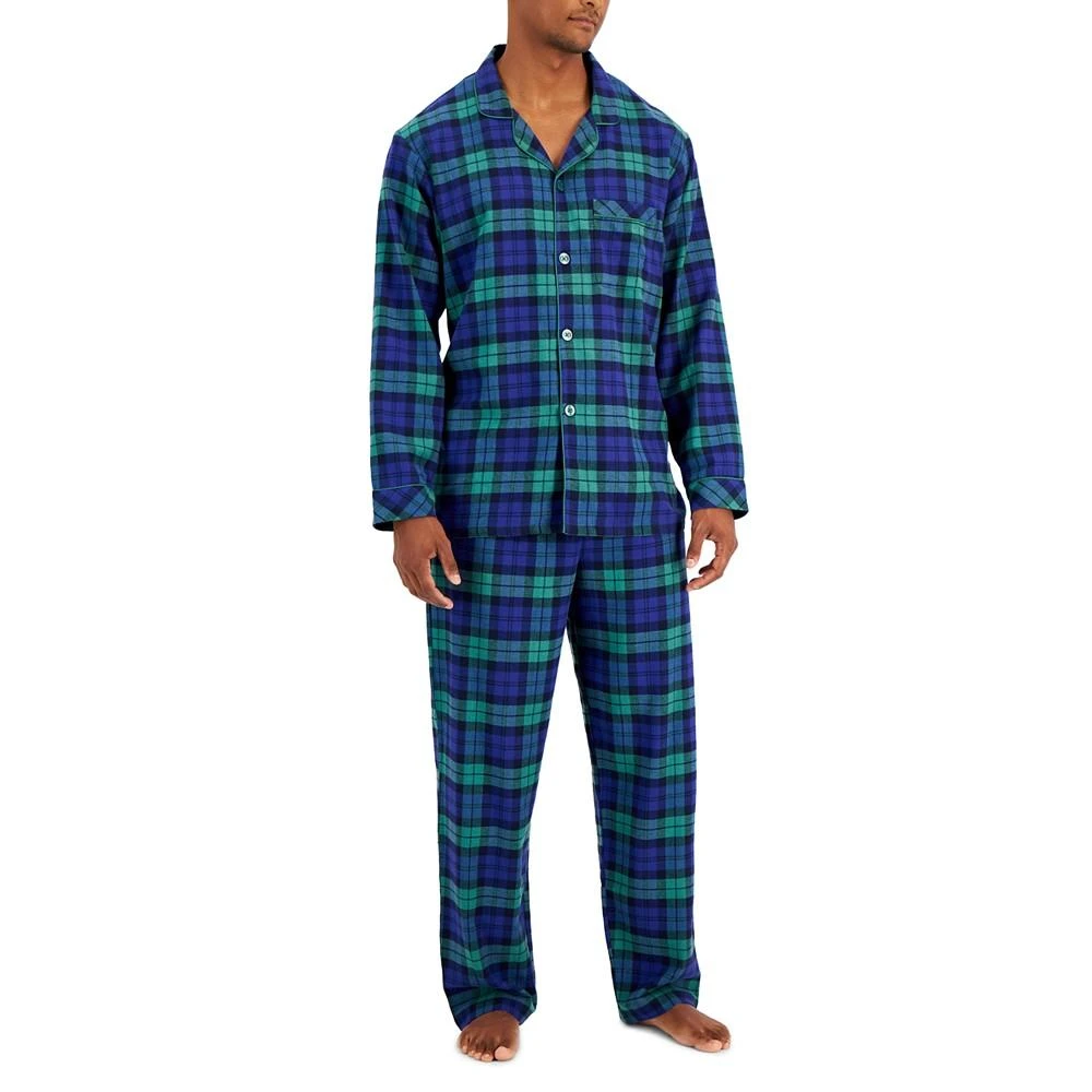 商品Family Pajamas|Men's Matching Black Watch Plaid Family Pajama Set, Created for Macy's,价格¥188,第3张图片详细描述