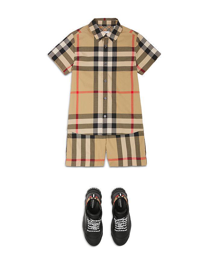 商品Burberry|Boys' Owen Check Button Down Shirt,价格¥1861,第5张图片详细描述