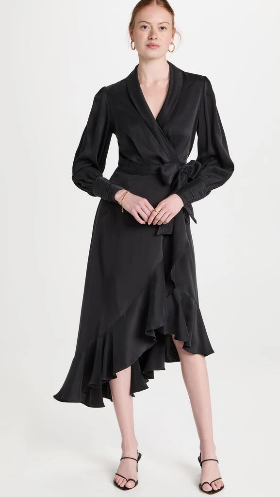 商品Zimmermann|Zimmermann 真丝裹身中长连衣裙,价格¥4731,第2张图片详细描述