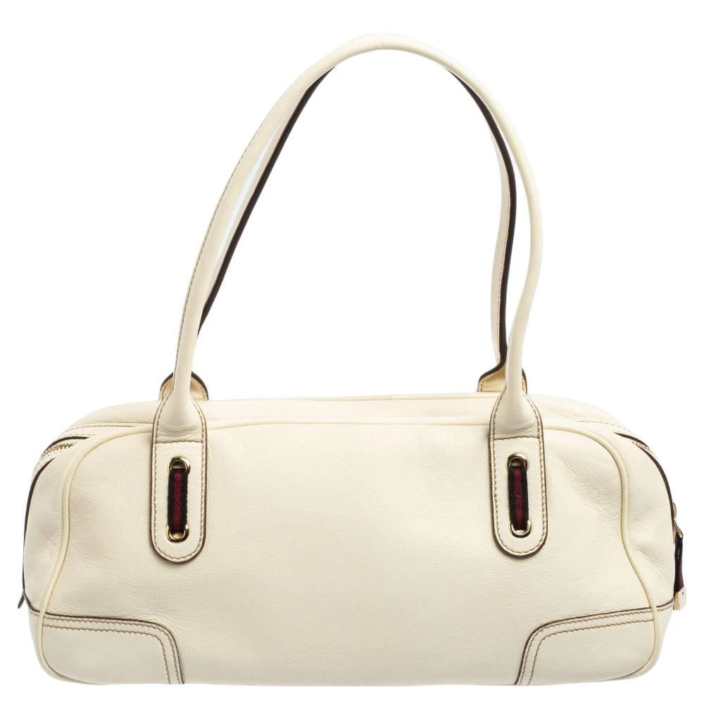 商品[二手商品] Gucci|Gucci White Leather Princy Duffel Bag,价格¥2080,第4张图片详细描述