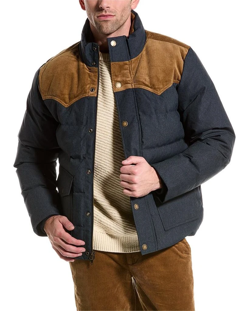 商品Brooks Brothers|Brooks Brothers Out Denim Puffer Down Jacket,价格¥1679,第1张图片