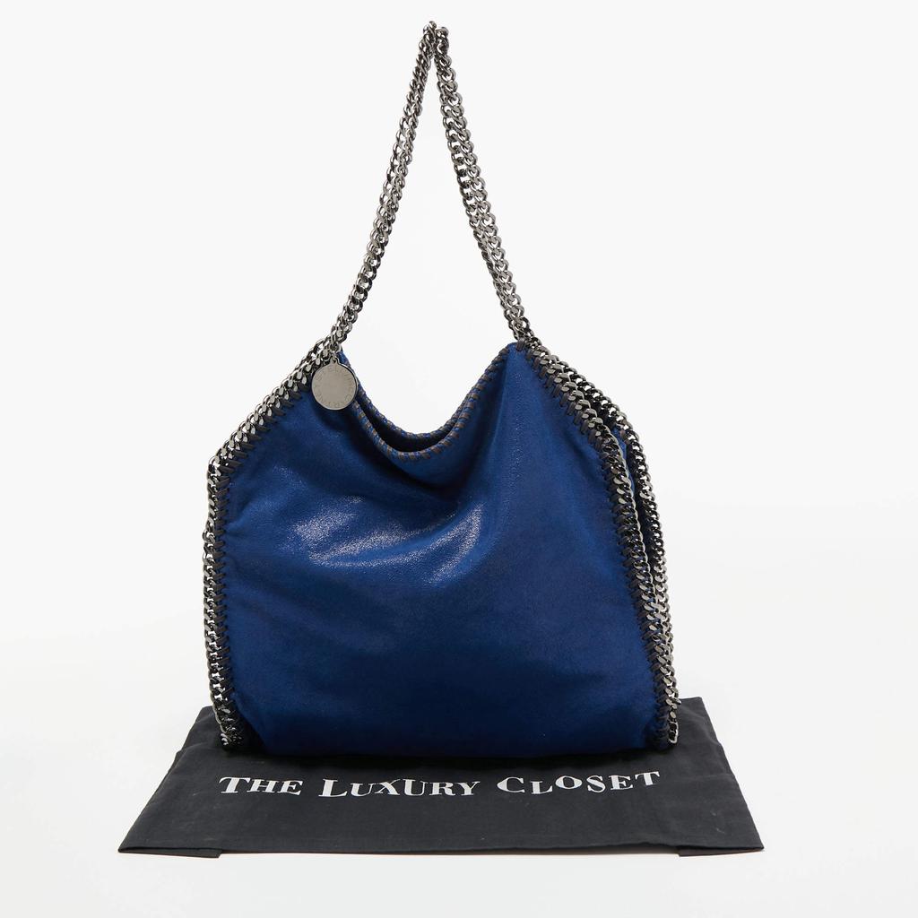 Stella McCartney Blue Faux Suede Falabella Tote商品第9张图片规格展示