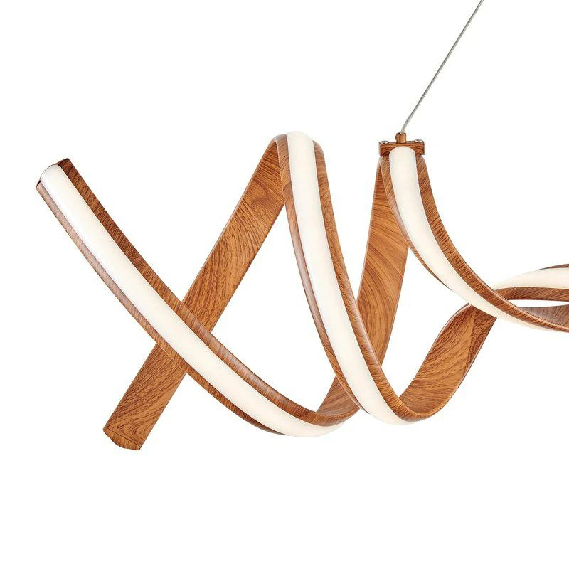 商品Finesse Decor|Munich LED Horizontal Chandelier Wood,价格¥4486,第2张图片详细描述
