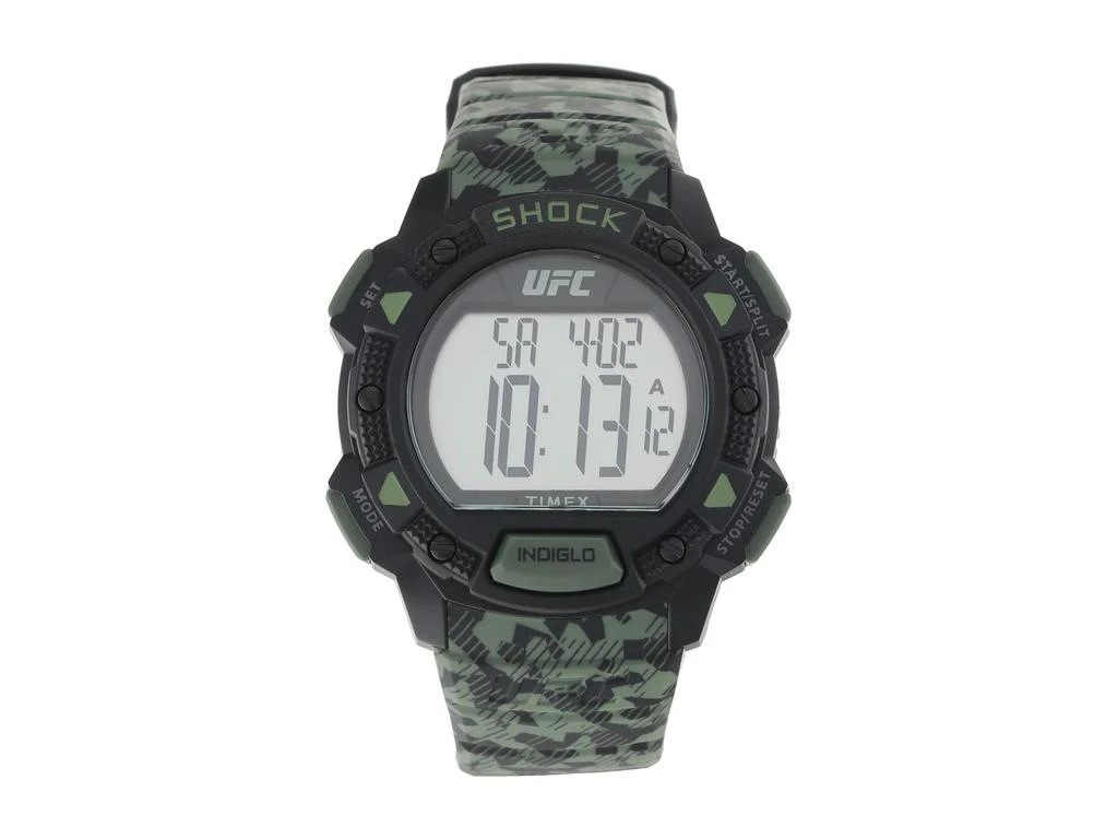 商品Timex|45 mm UFC Core Base Shock Digital Dial Camo Resin Strap Watch,价格¥486,第1张图片