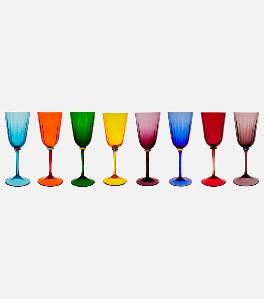 商品LA DOUBLE J|Rainbow set of 8 wine glasses,价格¥11998,第1张图片