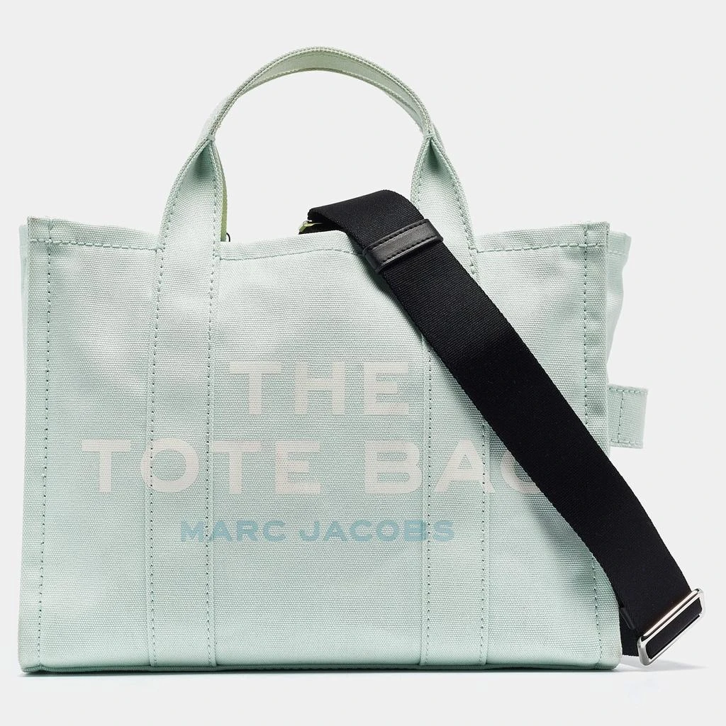 商品[二手商品] Marc Jacobs|Marc Jacobs Mint Green/Black Canvas Medium The Tote Bag,价格¥4145,第1张图片