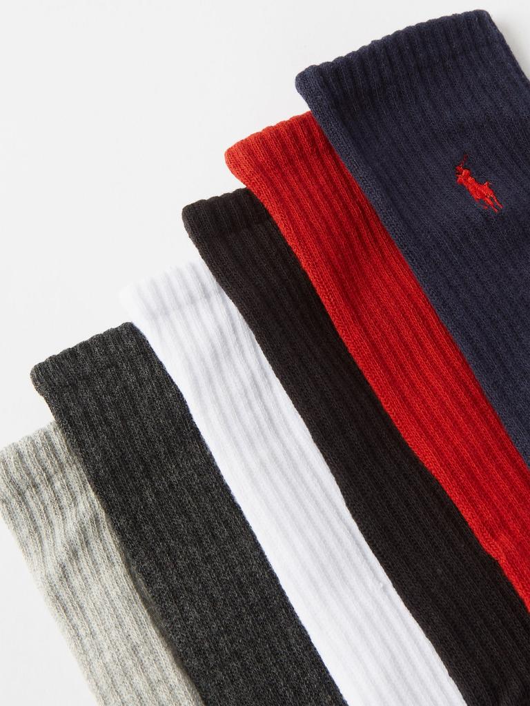 Pack of six logo-embroidered cotton socks商品第2张图片规格展示