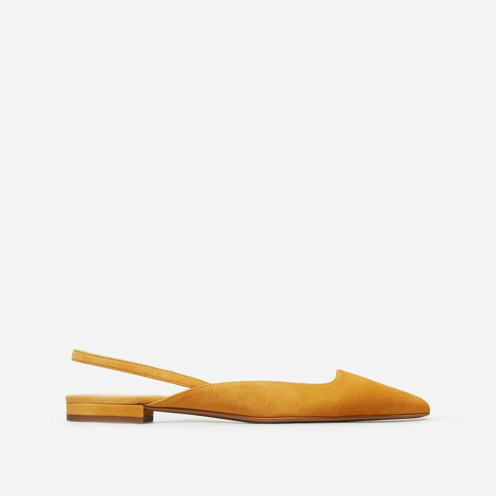商品Everlane|The Editor Slingback 裸跟系带平底鞋,价格¥1149,第1张图片