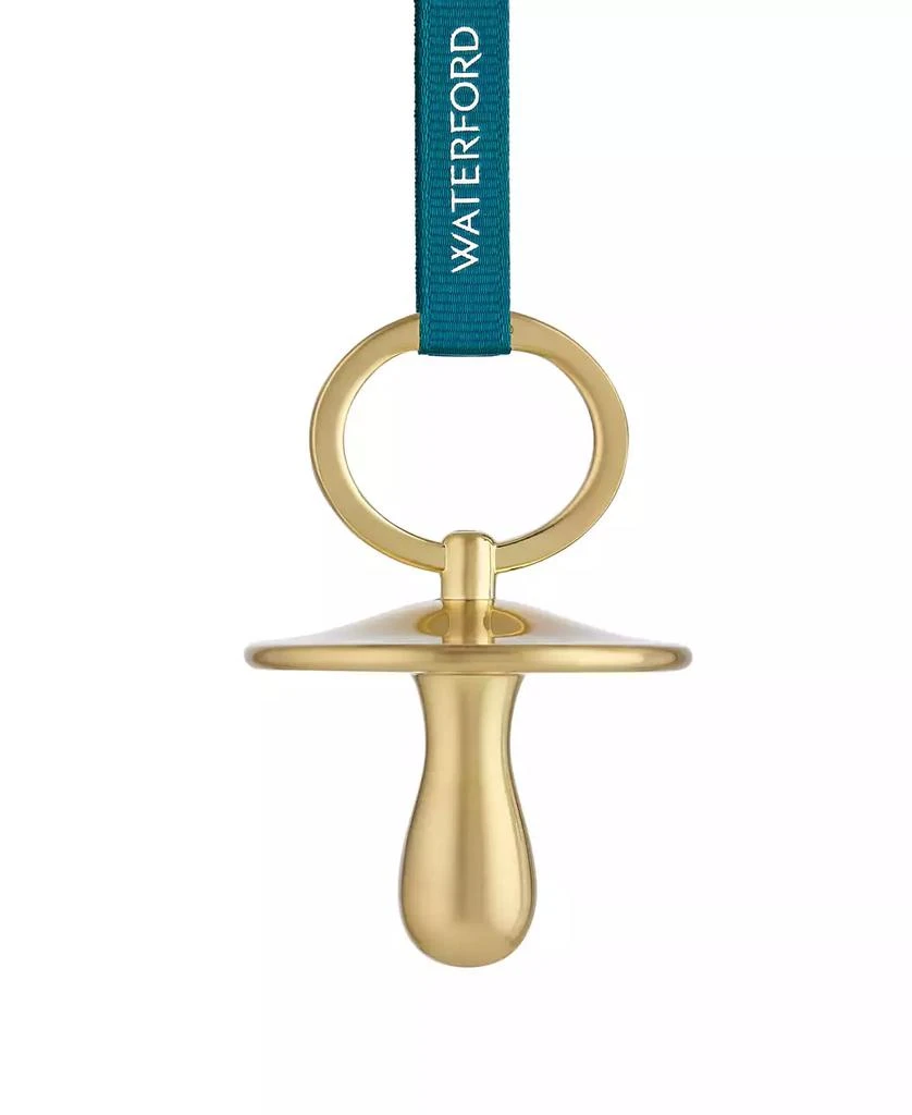 商品Waterford Crystal|Christmas Pacifier Golden Ornament,价格¥552,第1张图片