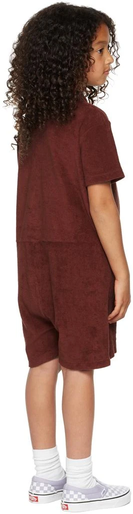 商品Daily Brat|Kids Burgundy Fizzy Towel Jumpsuit,价格¥134,第3张图片详细描述