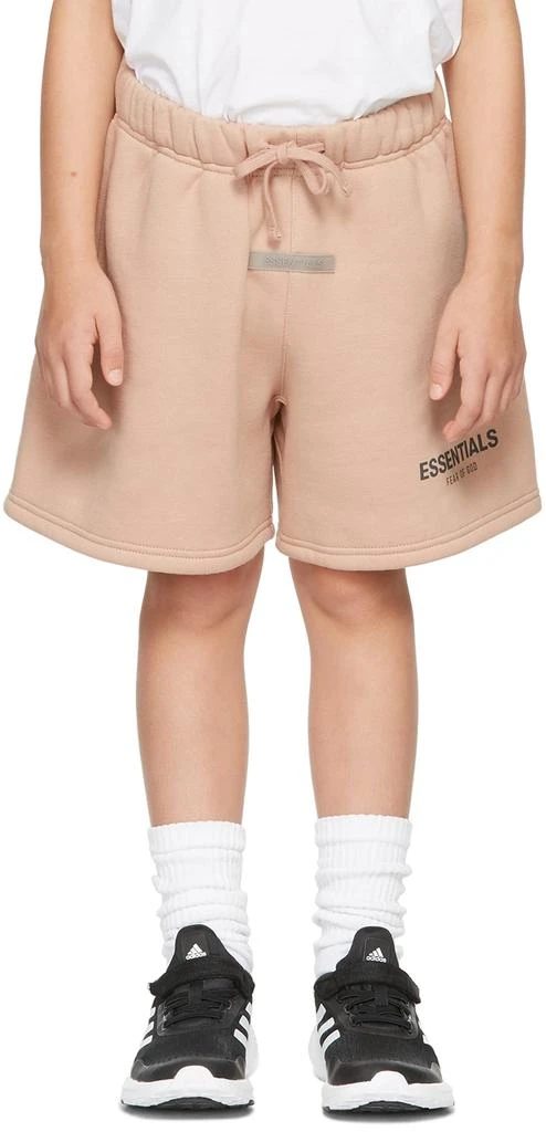 商品Essentials|Kids Pink Fleece Shorts,价格¥304,第2张图片详细描述