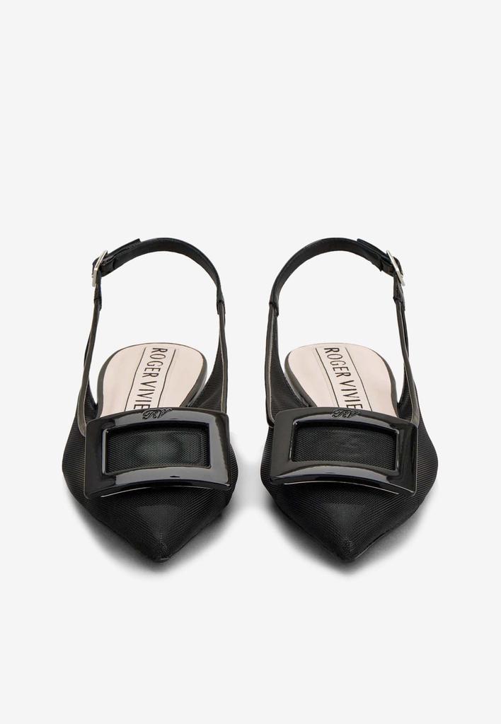 商品Roger Vivier|Gommettine Mesh Slingback Ballerinas,价格¥4191,第5张图片详细描述