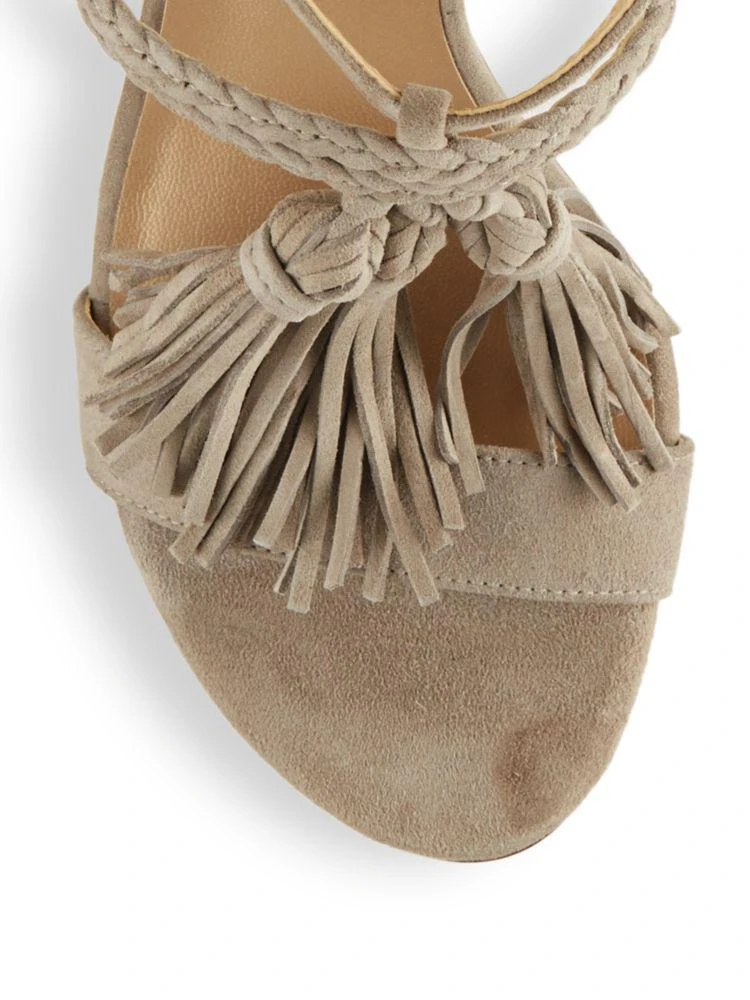 商品Stuart Weitzman|Tangled High Heel Leather Sandals,价格¥708,第3张图片详细描述