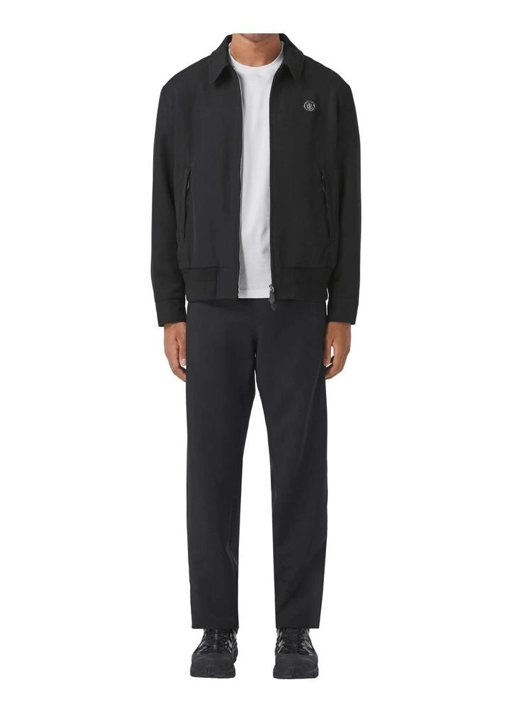 商品Burberry|Monogram motif wool gabardine harrington jacket,价格¥15473,第3张图片详细描述