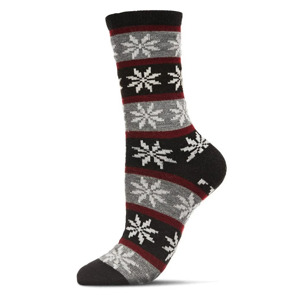 商品Memoi|Women's Flake Fairisle Cashmere Crew Socks,价格¥148,第1张图片