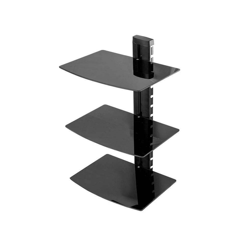 商品MegaMounts|3 Shelf Tempered Glass Multimedia Mounting Unit,价格¥298,第2张图片详细描述