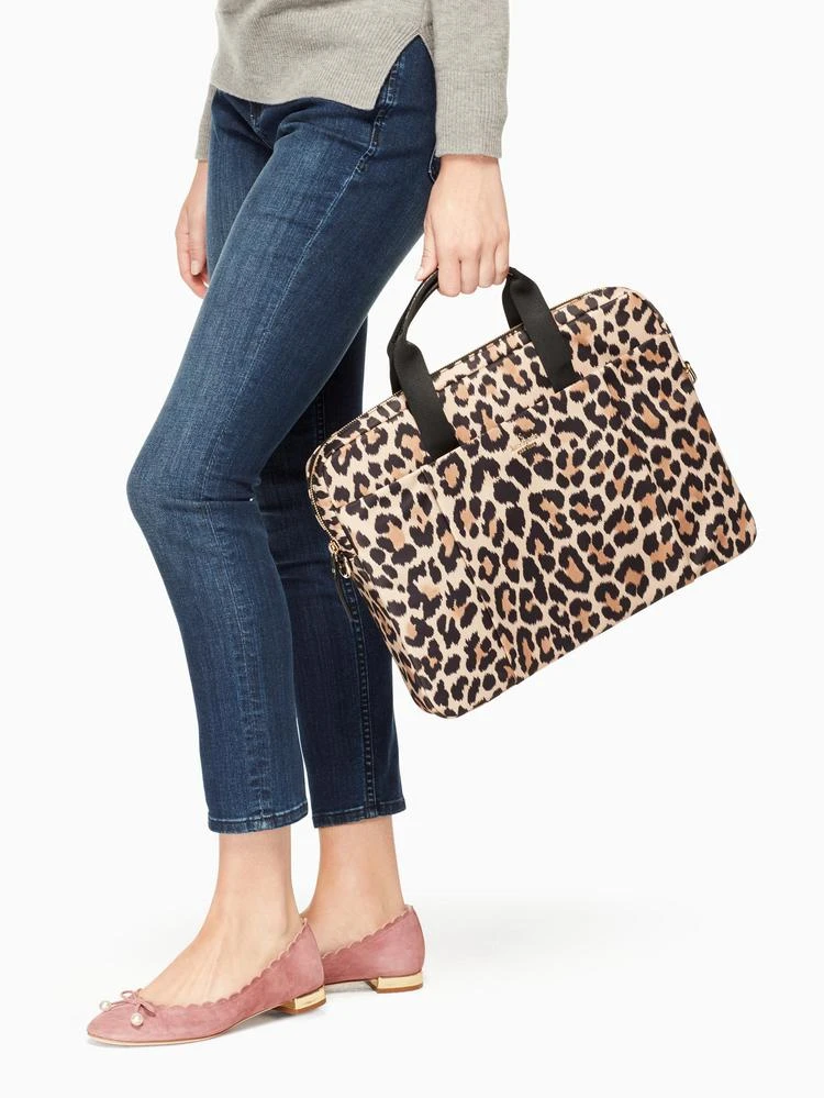 商品Kate Spade|leopard laptop commuter bag,价格¥997,第3张图片详细描述