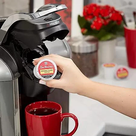 商品Tim Hortons|Tim Hortons Premium Medium Roast K-Cup Coffee Pods, Original Blend, 100 ct.,价格¥369,第2张图片详细描述