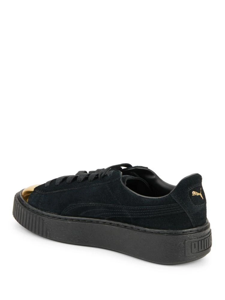 商品Puma|Lace-Up Suede Platform Sneakers,价格¥526,第3张图片详细描述