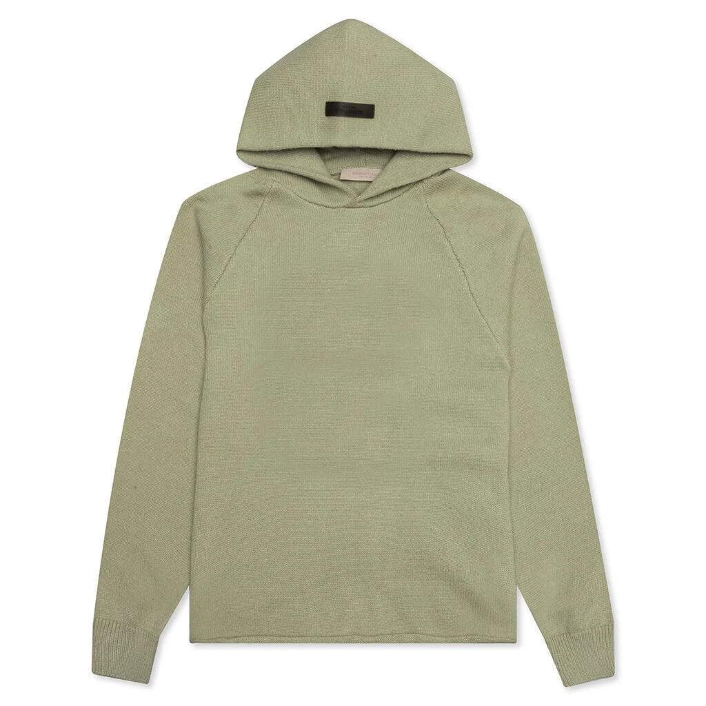 商品Essentials|Fear of God Essentials Knit Hoodie - Seafoam,价格¥527,第1张图片